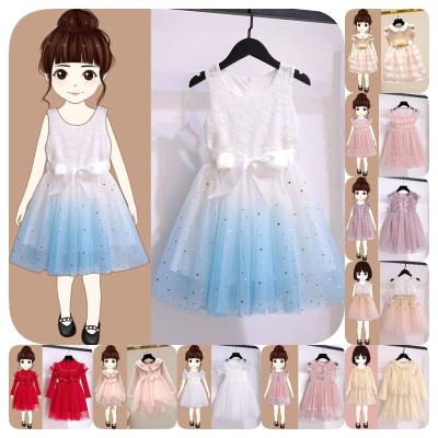 China 2024 Summer Girls Chiffon Wholesale Children's Fashion Korean Edition Children's Dress Washable Princess Dress for sale