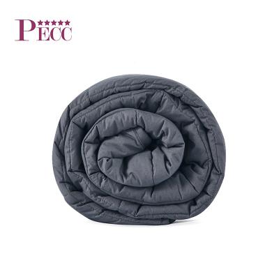 China Loose Style Professional Natural Wholesale Worry Folded Calm Weighted Blanket 15 Pounds for sale