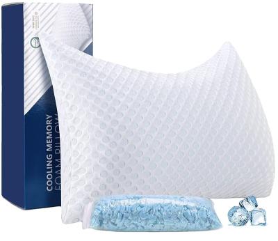 China Washable Bamboo Cooling Pillow Shredded Memory Foam Cooling Pillow For Sleeping OEM Good Quality for sale