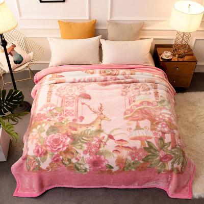 China wholesale custom anti-pilling fleece travel soft blanket for sale