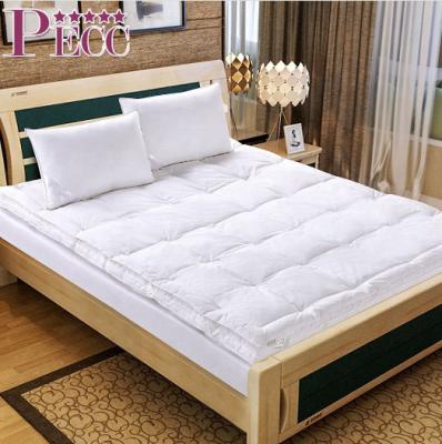 China Double layers style design hypoallergenic cotton and topper bed filling with feather mattress for sale