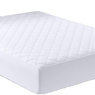 China 100 Cotton Quilted Baby Mattress Foldable For Crib Mattress Protector Waterproof Plain Cover Plain White Mattress Topper for sale