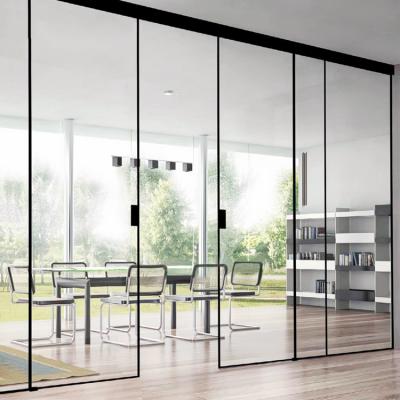 China Modern Magnetic Aluminum Narrow Frame Customized Screen Design Electronic Automatic Open System For Slide Doors for sale