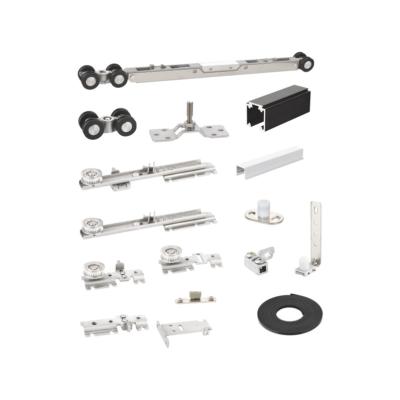 China Modern Design Precision Casting 304 Metal Frame Sliding Door Linkage Roller Close Restoration High End Silding Door Hardware for sale