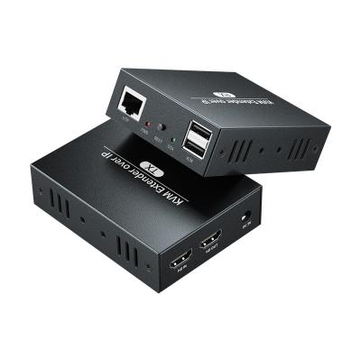 China Supports 1pcs of TX to max 253pcs of RX. Wholesale 1080P HDMI KVM Extender Cat5 Cat6 HDMI KVM Loop Extender 100m 120m 150m KVM for sale