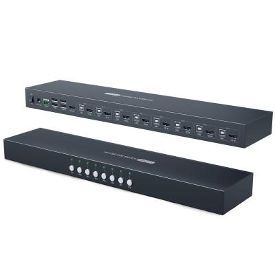 China One Keyboard KVM USB Switcher 8 in 1 Out of PC 8 Share Keyboard and Mouse HDMI Switcher Support 4K@30Hz, Support HDM I-to-DVI to Adapters for sale