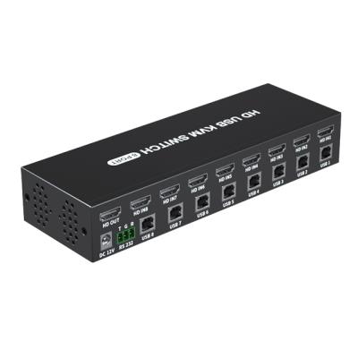 China Hot Selling 3D EDID Hot Key 4K USB HDMI 1.4 KVM Switch 8 KVM Port Switch HDMI for sale