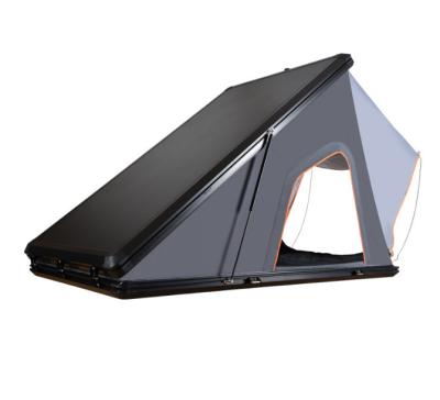 China Straight Tie Type Aluminum Alloy Hard Triangle Tent Car Travel Shell Tent Waterproof Roof Top Tent for sale