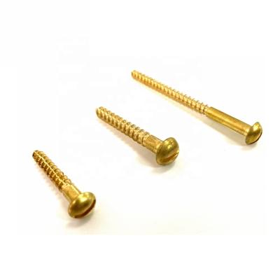 China Flat Umbrella Screws Knob Slot Pan Mushroom Head Screw Brass Tapping Screw for sale