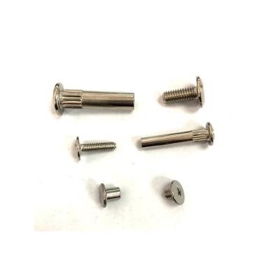 China Flat Torx Head Male And Female Screws For Knife Belt Buckle Head Mail Small Stainless Steel Chicago Female Binding Screws for sale