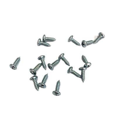 China DIN 7981 Galvanized Pan Screw With Type AB Phil Pan Head Cone Point Tapping Screw for sale