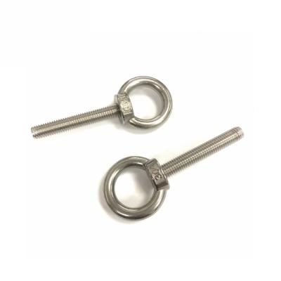 China Construction Industry OEM Size M12 Eye Bolt Mechanical Wholesale Custom 304 Stainless Steel Eye Bolt With Nut And Gaskets for sale