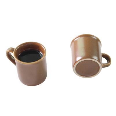 China Stored Coffee Cup Espresso Cups Color Mini Ceramic Wholesale Modern Home Design 3oz Brown Use Mugs For Users 1 Not To Support Daily for sale