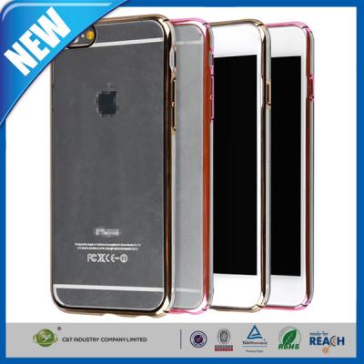 China Hybrid Aluminum Frame iPhone 6 Protective Cases , Soft TPU Bumper Rugged Cases for sale