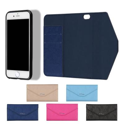 Chine Caisse détachable bleue de téléphone portable de portefeuille de secousse de cuir d'IPhone 6S avec la fente de carte de crédit à vendre