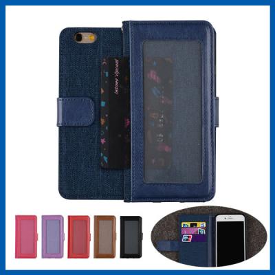 China PU Leather Magnet Wallet Flip iPhone 6 Protective Cases With Credit / ID Card Slots 4.7 Inch for sale