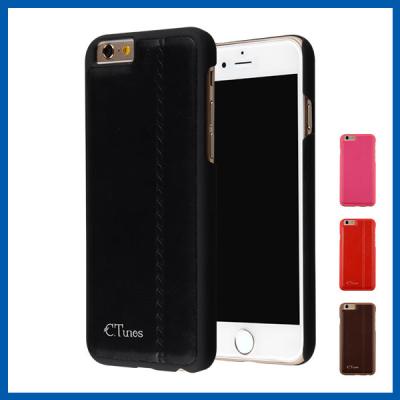 China TPU Black Slim iPhone 6 Leather Case Ultra Flexible ROHS / BV for sale