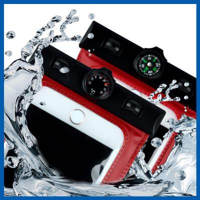 China Iphone 6 6s Cell Phone Accessory Waterproof Phone Bag Case Pouch With Compass for sale