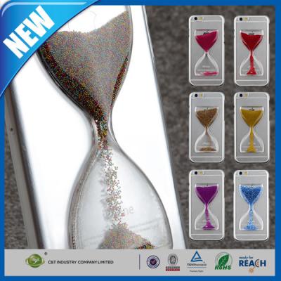 China Sand Clock Hourglass Timer Phone Protective Shell / Mobile Phone Protection Case for sale