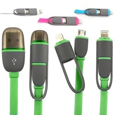 China Retractable 2 In 1 Universal Cell Phone Usb Cable Sync Data Charging for sale