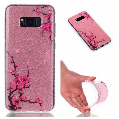 China Ultra Slim Soft TPU Shiny Shine Cell Case Cover IMD Glitter Back For Samsung Galaxy for sale