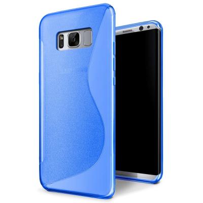 China S - Line Opaque Rubber Soft TPU Matte Custom Cell Phone Covers For Samsung S8 for sale