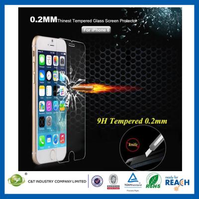 China Protector de cristal moderado 0.2m m nano balístico de la pantalla de Smartphone ultra delgado para Iphone 6 en venta