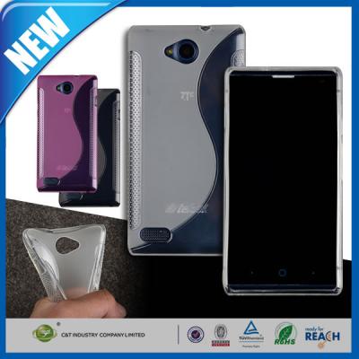 China Shock Absorbing S Line Shape Wave ZTE Blade G Lux V830 Personalised Mobile Phone Covers for sale