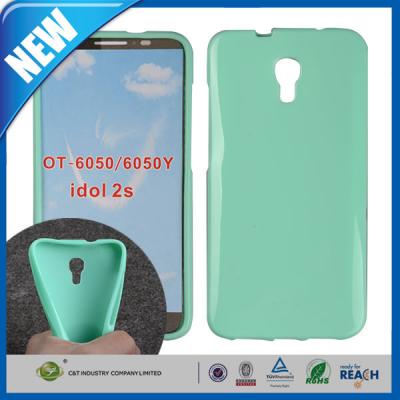 China Dustproof Soft Plastic Skin Candy Cover FOR Alcatel One Touch Idol 2S OT-6050Y for sale