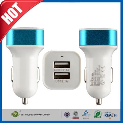 China 15W 3.1A Dual Port High Speed iPhone 6 Plus Car Charger For USA / Canada for sale