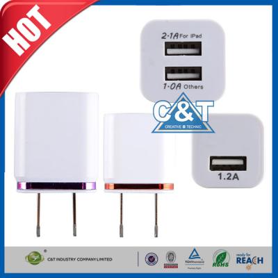 China Dubbel de 2-toon van de de Wisselstroomadapter van Haven3.1a Usb Huis Iphone 6 Muurlader Te koop