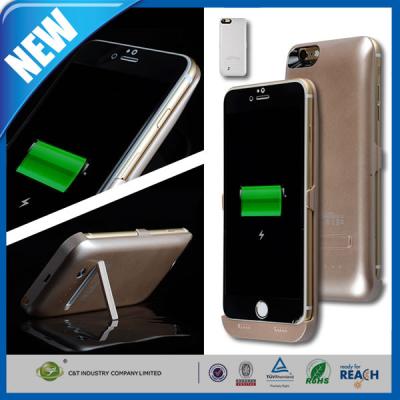 China Iphone 6 Backup Charger Rechargeable Cell Phone Battery Case Output 4800mah for sale