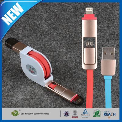 China Custom Cell Phone USB Cable , Iphone / Android Smartphone Data Sync Cable for sale