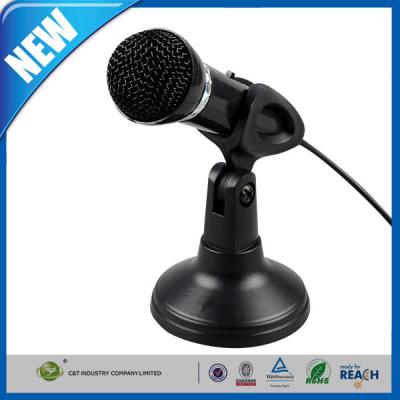 China Wired PC Computer Microphones Black Stereo For Noise Canceling for sale