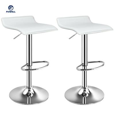 China (Height)Adjustable PU Leather Backless Bar Stools for sale