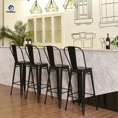 China Industrial bar stools with removable back hot selling modern metal industrial bar stools with removable back for sale