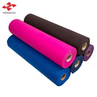 China Anti-pull Henghua polypropylene fabric price textil 50GSM various color shoes bag tnt bag fabric for sale