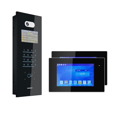 China Best High Level Build Video Door Phone IP Tcp Video Intercom Door Phone Built-in Camera New Design For Wholesales for sale