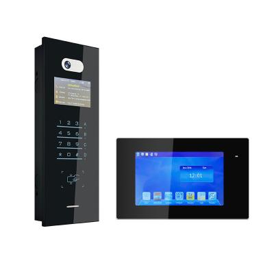 China New Design Built-in Camera Establishing Apartment Video Door Phone Intercom Intercom Multi Visual Access Control For Wholesales for sale