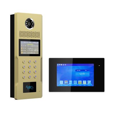 China Built-in Camera App 2mp Mobile Video Door Phone Intercom With Monitor WIFI Video Doorbell With App Unlock for sale