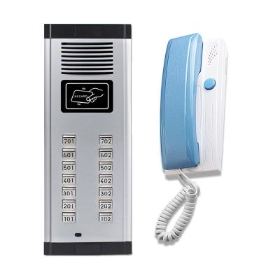 China Low Price Waterproof / Weatherproof Super Multi Apartment Video Door Phone Building Audio Intercom For Apartments for sale