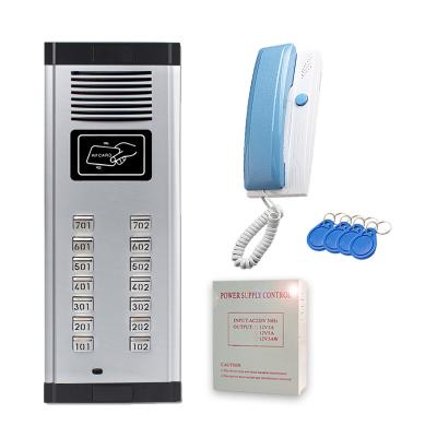 China Multi Waterproof/Waterproof Phone Apartment Door Phone Audio Doorbell With Multi Monitor for sale