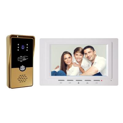 China Hot Selling 2022 Door Phone Door Intercom 4 Wire Integrated Functional Video Door Call Video Doorbell for sale