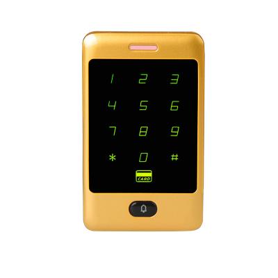 China Znic alloy ID/IC outdoor access control machine card swiping password touch access control system integrated machine for sale