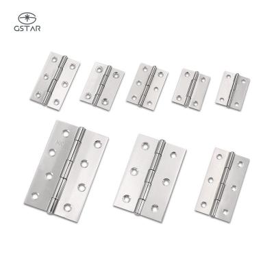 China Modern Furniture Hardware Folding Table 360 ​​180 Degree 201 304 Stainless Steel Wooden Door Hinges For Heavy Duty Doors for sale