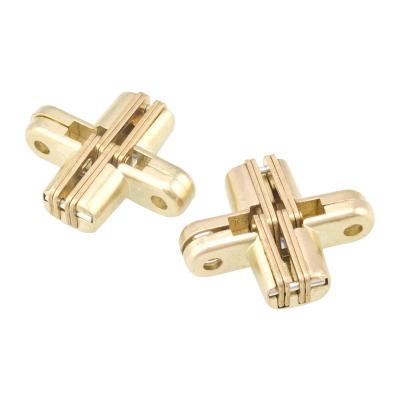 China Modern Heavy Duty Wooden Doors 3D Cross Hinges 180 Degree Zinc Alloy Concealed Cross Door Hinge for sale