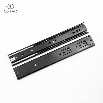 China 3 Fold+Full Extension 45Mm Ball Bearing Heavy Duty 3 Fold Drawer Slide Telescopic Drawer Slides Rail for sale