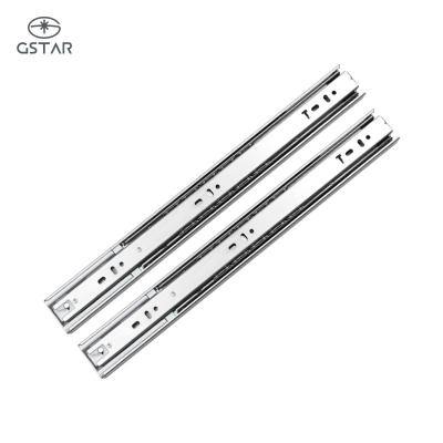 China Heavy Duty 3 Fold+Full Extension Full Extension Ball Bearing Drawer Slide Stainless Steel Telescopic Drawer Slides Rail for sale