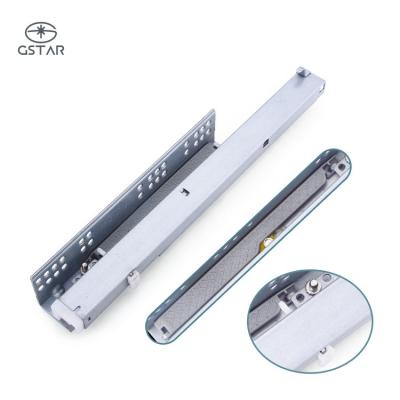 China Heavy Duty 3 Fold+Full Extension Full Extension Telescopic Slide Rails Soft Closing Undermount Kitchen Cabinet Drawer Slides for sale