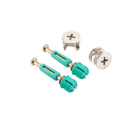 China Modern Mini Fix Set Cam Lock Nut 3 In 1 Zinc Alloy Furniture Metal Connecting Fixture for sale